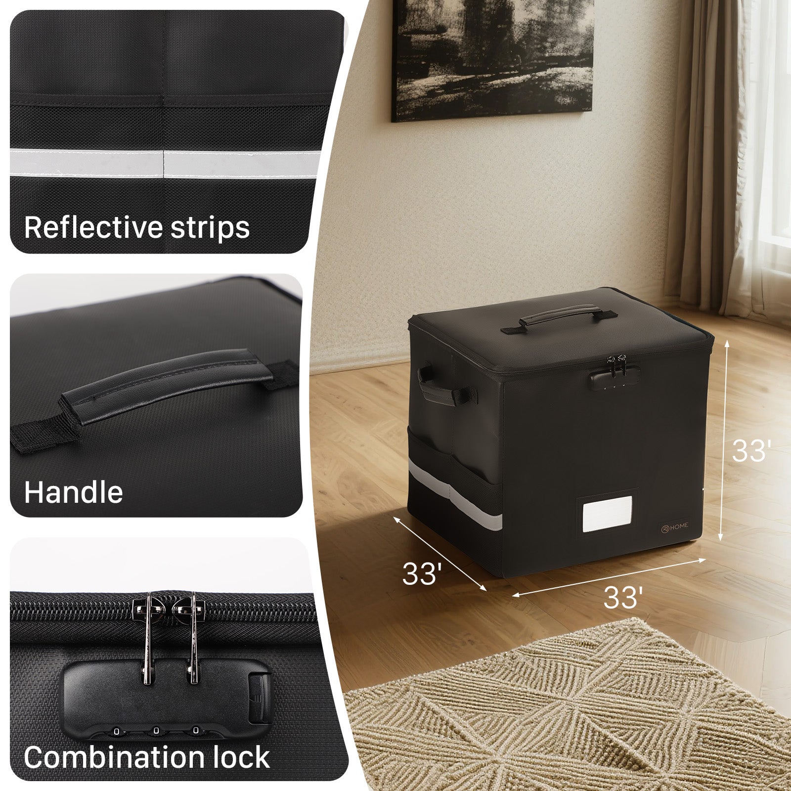 XJ-HOME Fireproof & Waterproof Safe for Vinyl Turntables