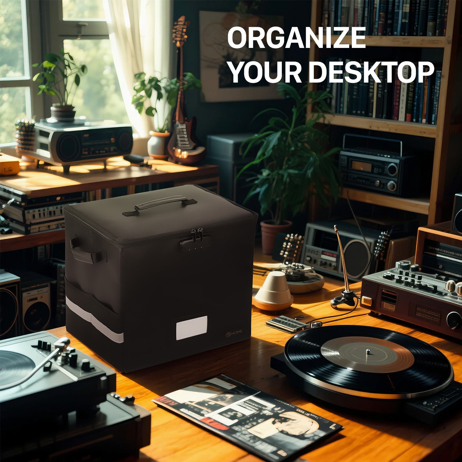 XJ-HOME Fireproof & Waterproof Safe for Vinyl Turntables