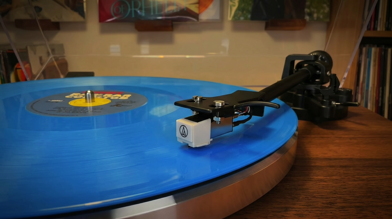 This turntable has everything that you need to star your collection: 4 built in speaker, AT3600 cartridge and stylus and a metallic tone arm with a counterweight. Tbh the sound quality is pretty good and it allows you to connect external speakers for best performance. 