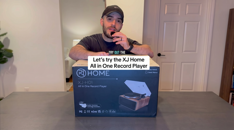 Shoutout to XJ HOME!!! If you guys are interested in checking out this record player, I linked it in my bio.