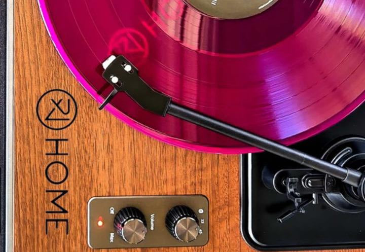 XJ-HOME sent over their XJ-H01 model, an all-in-one record player, and I had so much fun putting this one together.The wood-and-metal design is beautiful enough to leave out, but what I really like is how simple the whole setup feels. You can play 7”, 10” and 12” records at both 33 and 45 RPM speeds, stream through Bluetooth, or connect external speakers or headphones if you want a bigger sound.With built-in speakers, a removable dust cover, an adjustable counterweight and the AT-3600L cartridge, it feels like a sweet setup for anyone wanting to bring more music into their space.