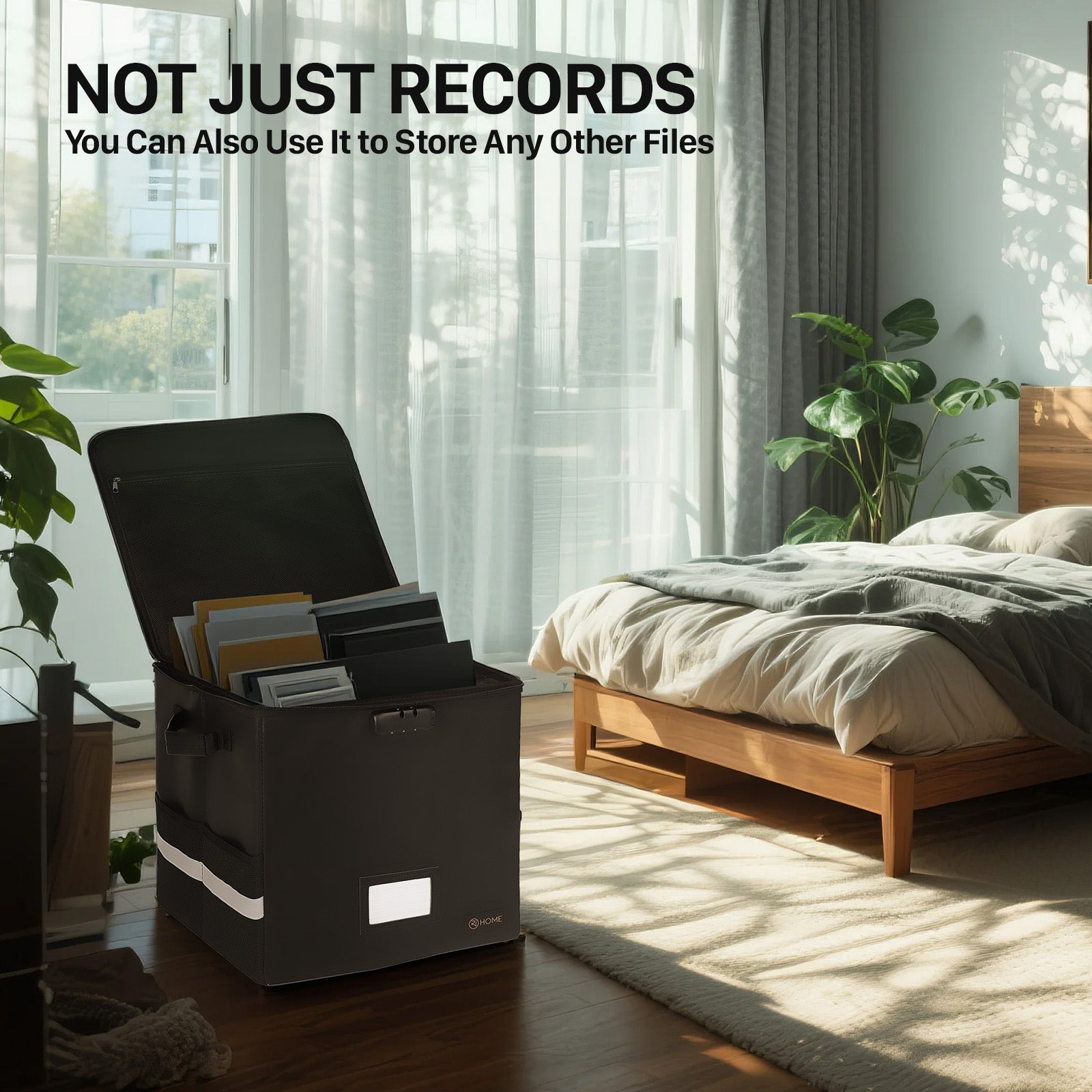 XJ-HOME Fireproof & Waterproof Safe for Vinyl Turntables