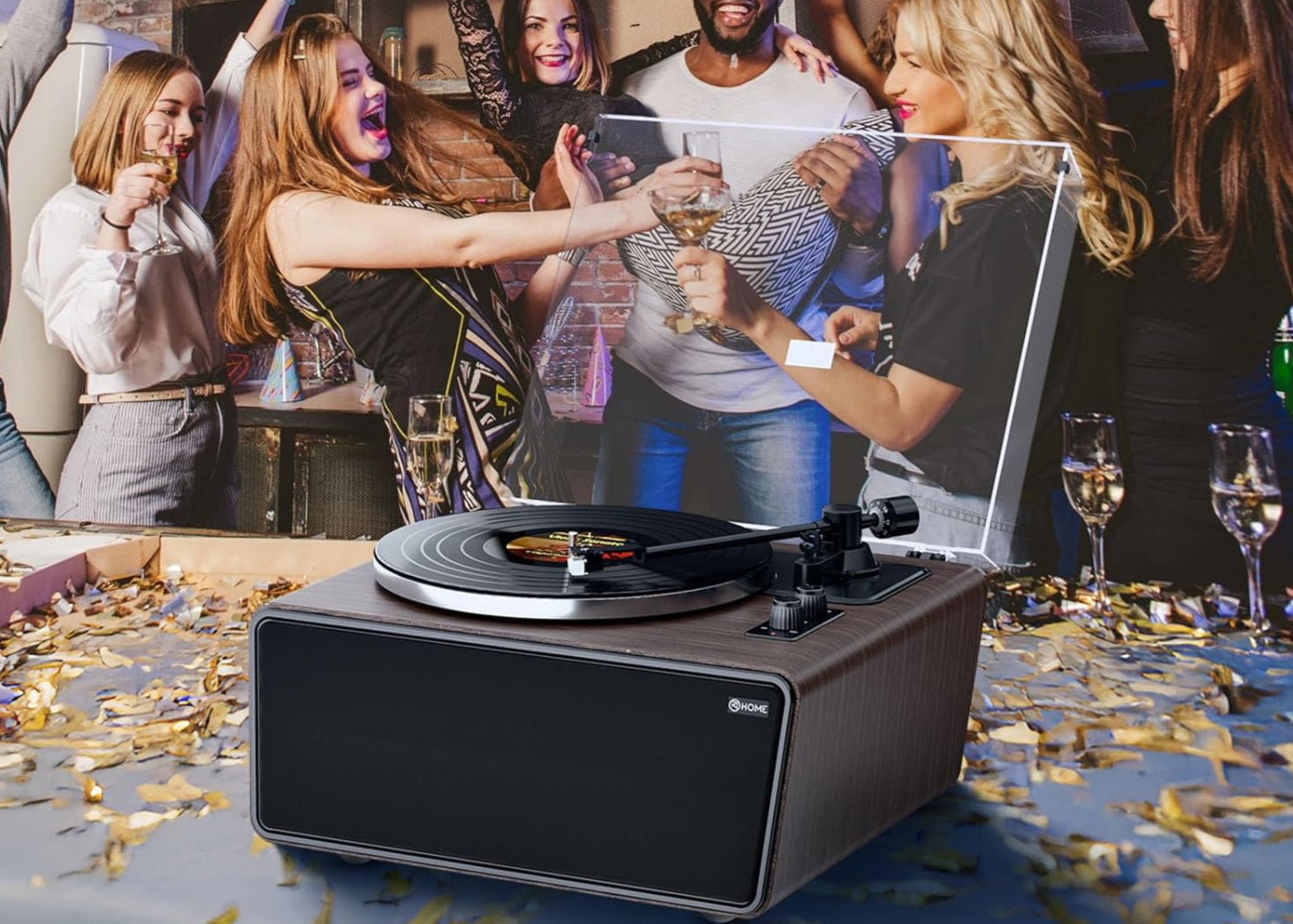XJ-HOME All-in-One Vinyl Record Player（🎁$15 off discount!）