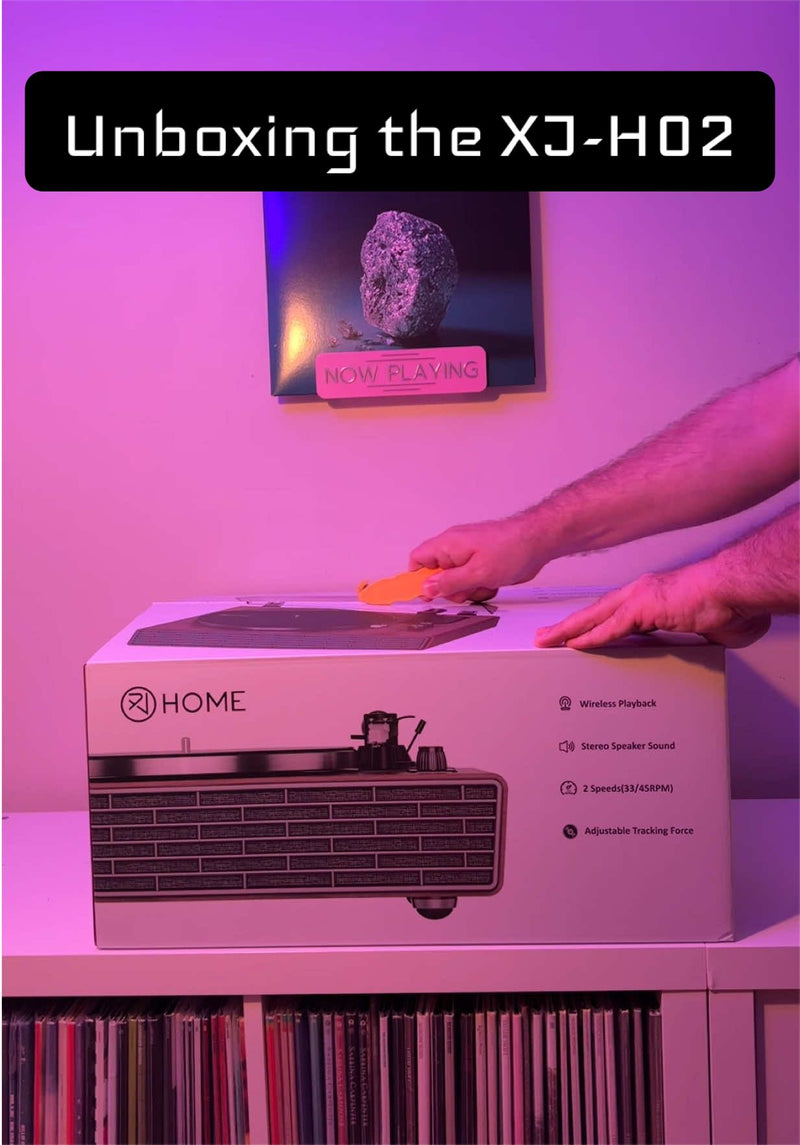 Today we’re testing out one of @XJ-HOME’s all-in-one turntables. This is the XJ-H02 model.